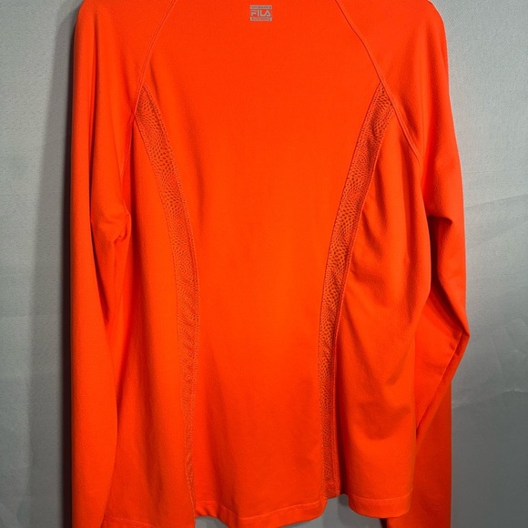 FILA Orange Quarter-Zip Pullover size XL pre
Owned good condition - Picture 2 of 8